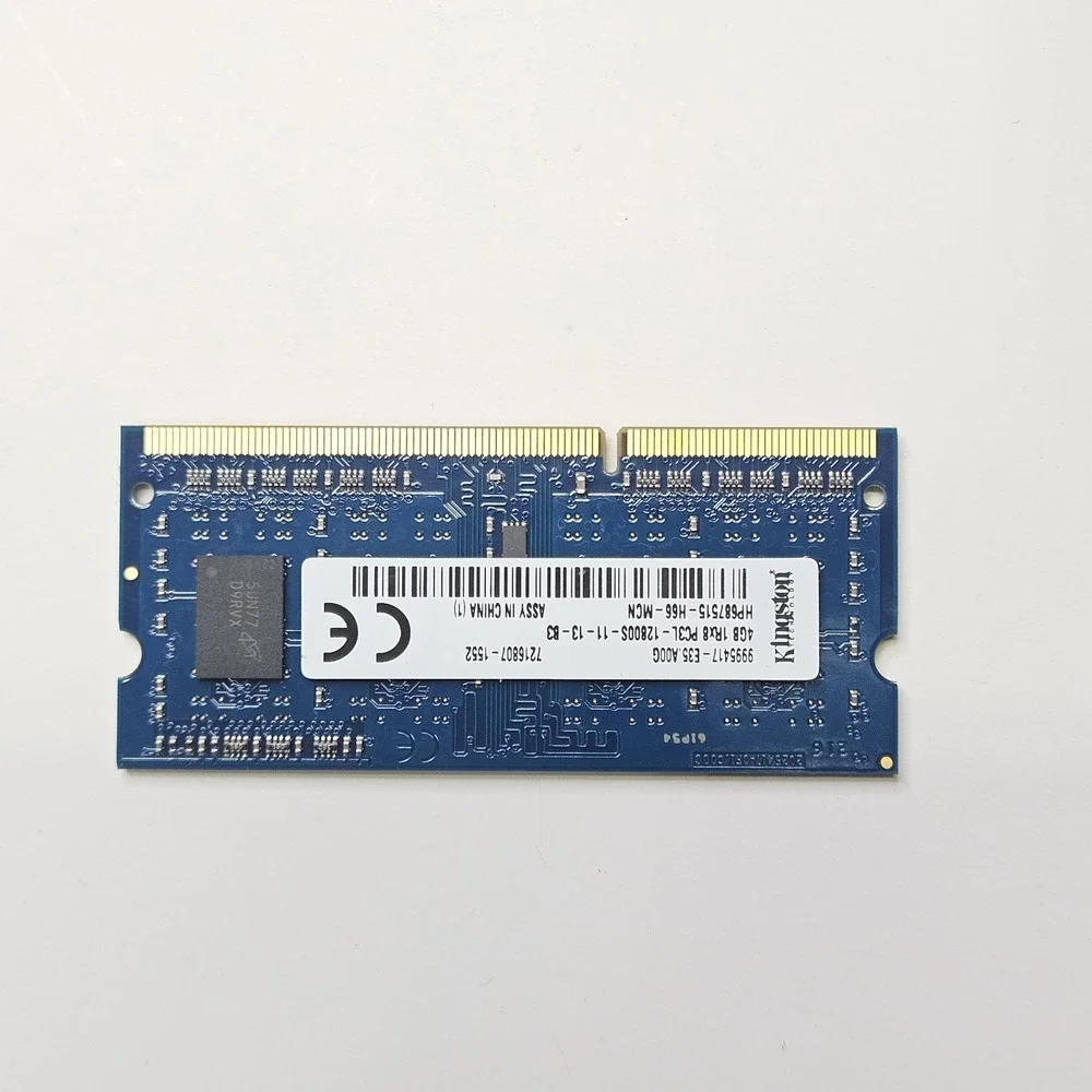 Kingston 4GB 1Rx8 PC3L-12800S-11-13-B3 DDR3L 1600MHz Laptop RAM Memory Module